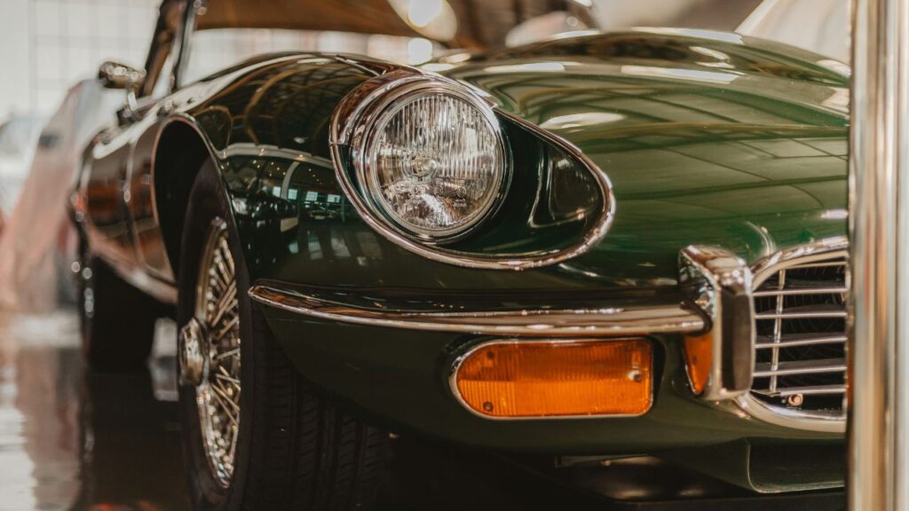 Classic car investment representing alternative assets and collectibles for UK investors