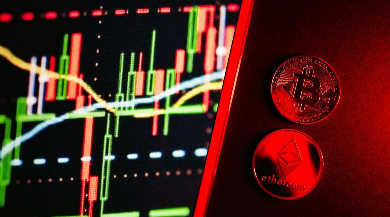 Who is Satoshi Nakamoto shown as a shadowy figure behind a Bitcoin