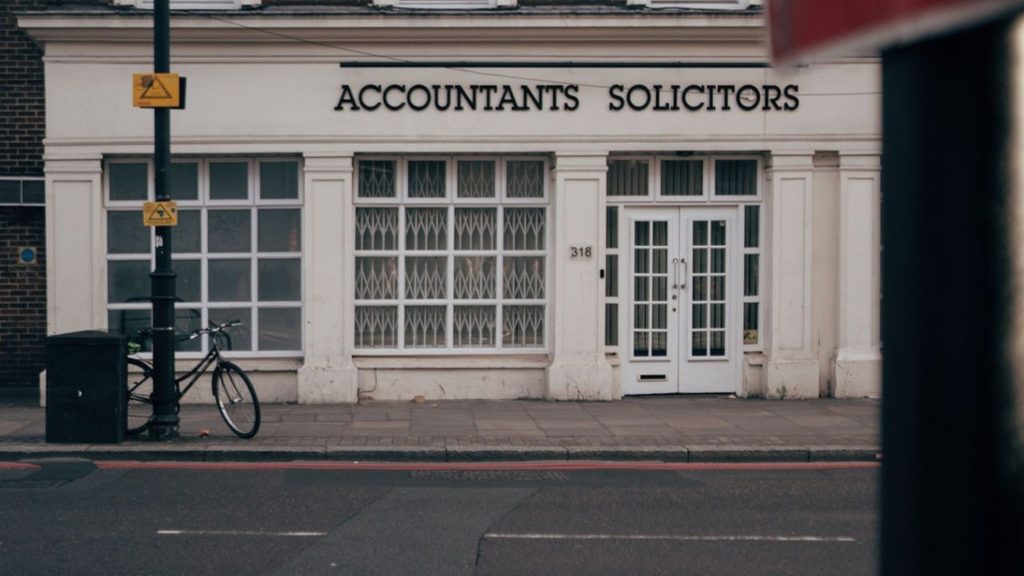 High street accountants office where savers can get help with tax on savings interest
